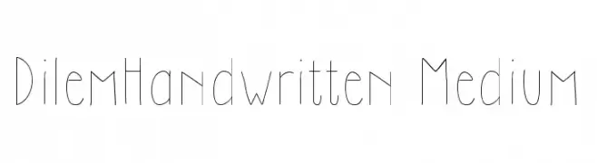 DilemHandwritten Medium  Fuentes Gratis Descargar