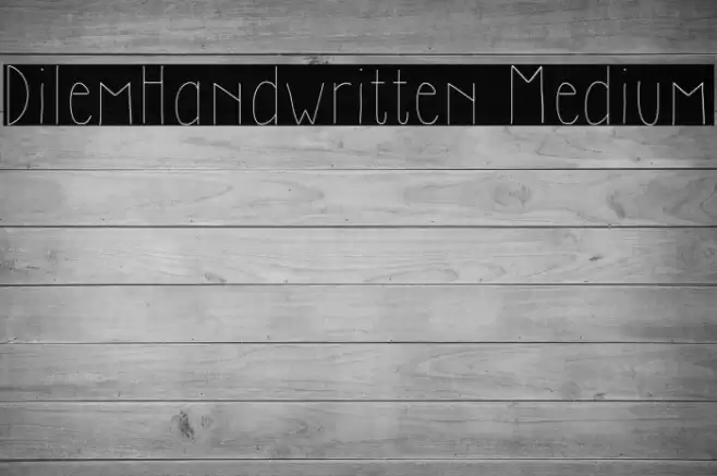 DilemHandwritten Medium Font examples