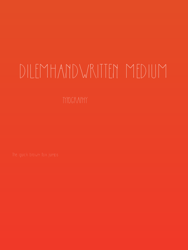 DilemHandwritten Medium Poster