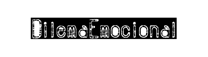 Dilema Emocional  フリーフォントのダウンロード