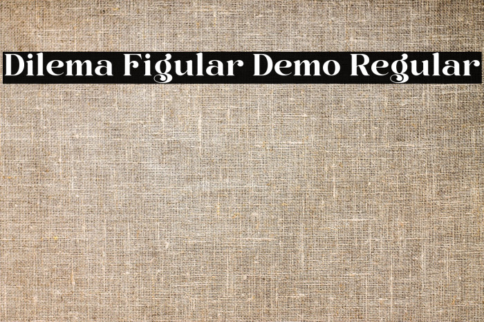 Dilema Figular Demo Regular خط examples