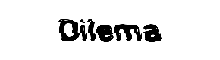 Dilema  font caratteri gratis