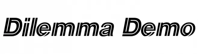 Dilemma Demo  Frei Schriftart Herunterladen