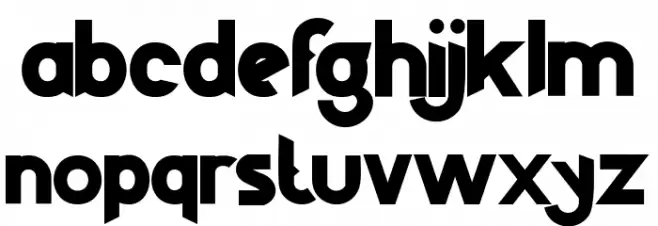 DiletoFREE Schriftart Kleinbuchstaben