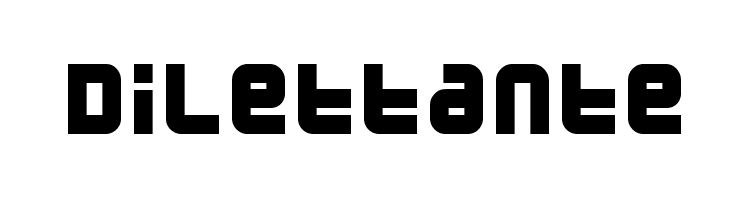 Dilettante  フリーフォントのダウンロード
