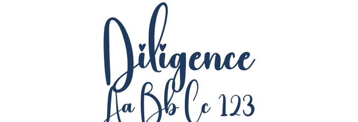 Diligence Font Preview