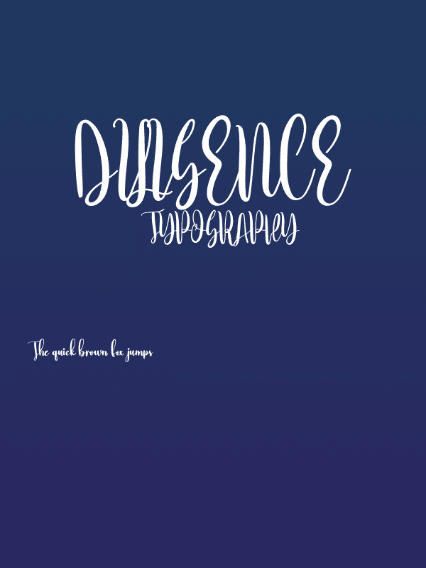 Diligence Poster