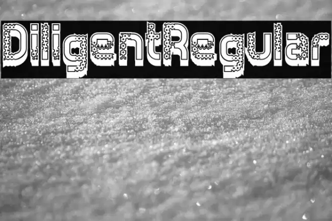 Diligent-Regular Font examples