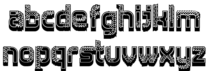 Diligent Regular Font LOWERCASE