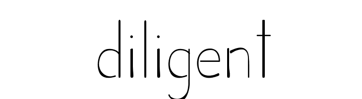 Diligent  Frei Schriftart Herunterladen