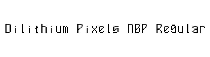 Dilithium Pixels NBP Regular फ़ॉन्ट