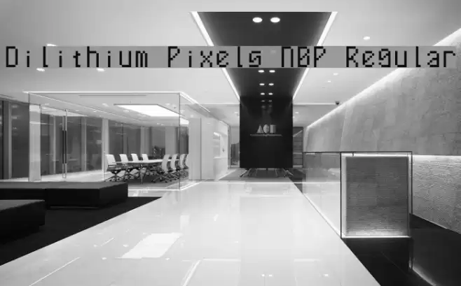 Dilithium Pixels NBP Regular Шрифта examples