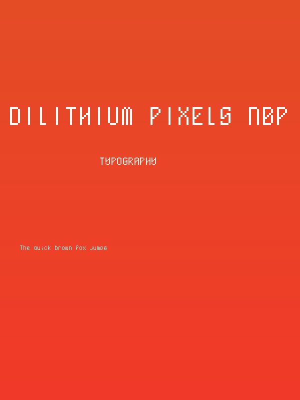Dilithium Pixels NBP Regular Poster