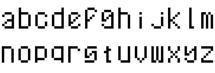 Dilithium Pixels NBP Regular Font LOWERCASE