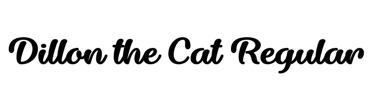 Dillon the Cat Regular  Скачать бесплатные шрифты