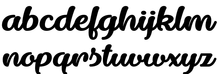 Dillon the Cat Regular Font LOWERCASE