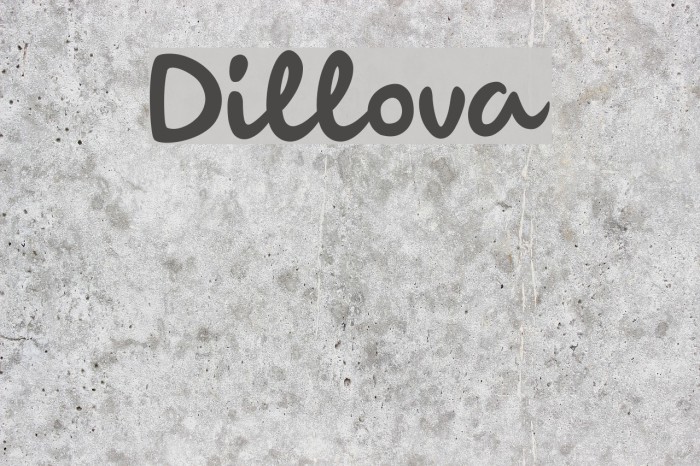 Dillova Font examples