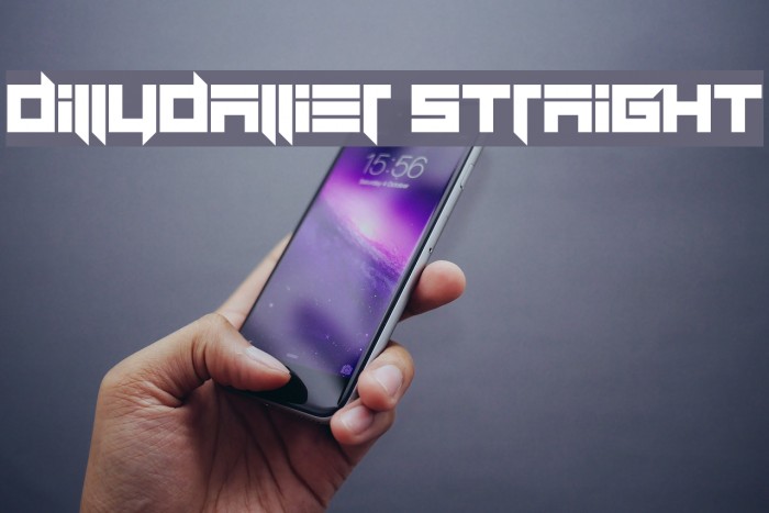 Dillydallier Straight Font examples