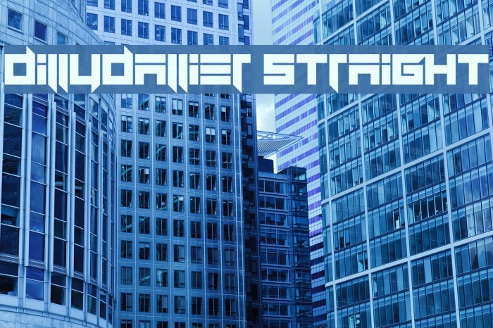 Dillydallier Straight Font examples