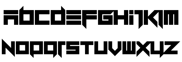Dillydallier Straight Font LOWERCASE