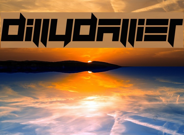 Dillydallier Font examples