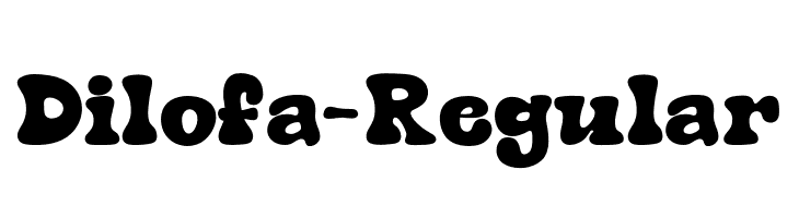 Dilofa-Regular  免费字体下载
