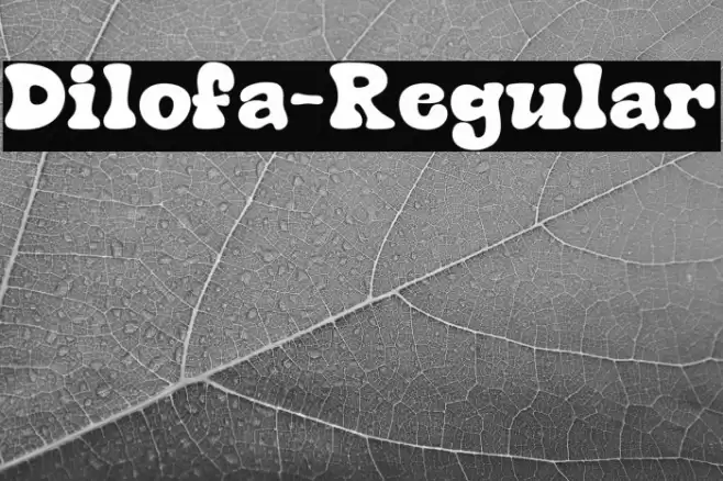 Dilofa-Regular Font examples
