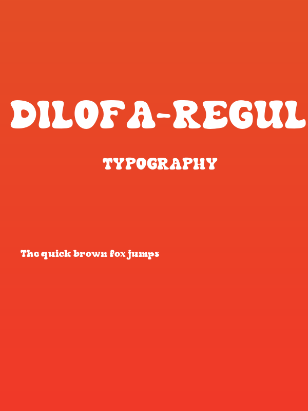 Dilofa-Regular Poster