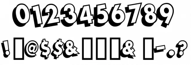 DimWitGauche Font OTHER CHARS