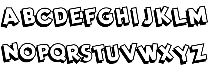 DimWitGauche Font LOWERCASE
