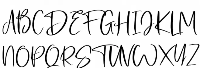 Dimalope Font UPPERCASE