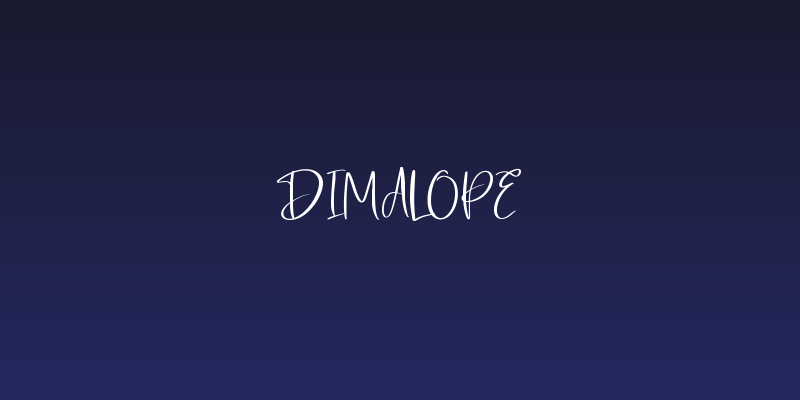 Dimalope Social Header