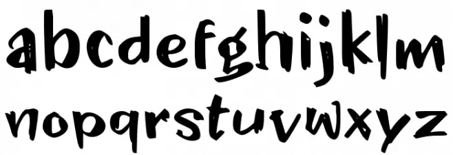 Dimana Schriftart Kleinbuchstaben