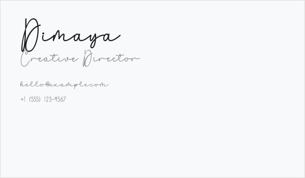 Dimaya Business Card