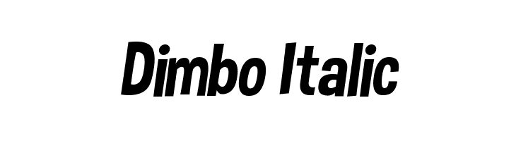 Dimbo Italic Fonte