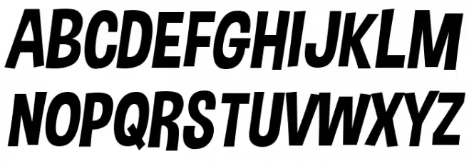 Dimbo Italic フォント 大文字
