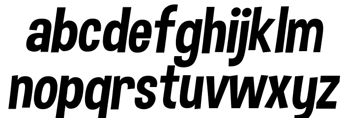 Dimbo Italic Font LOWERCASE