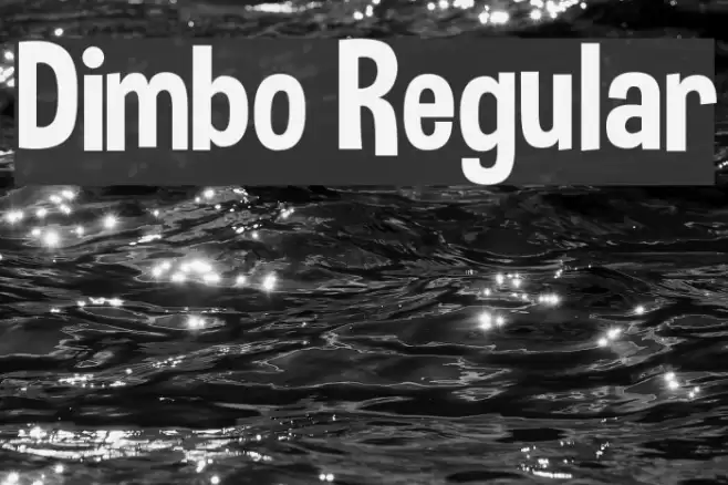 Dimbo Regular Font examples