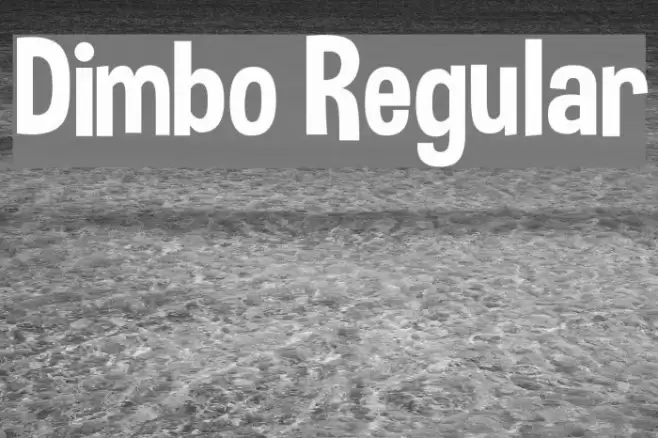 Dimbo Regular Font examples
