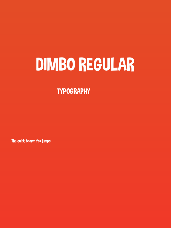 Dimbo Regular Poster