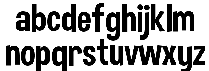 Dimbo Regular Font LOWERCASE