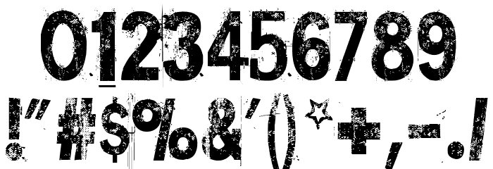 Dime Zero Font OTHER CHARS