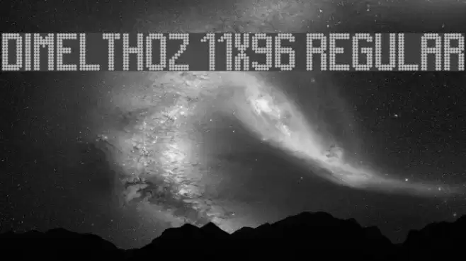 Dimelthoz 11x96 Regular Font examples