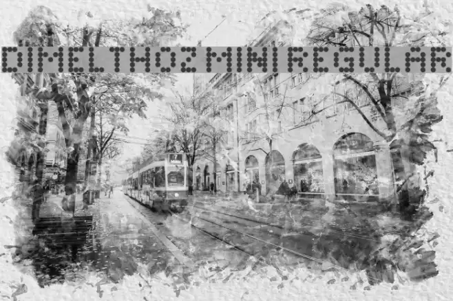 Dimelthoz Mini Regular Font examples