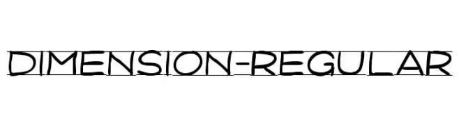 Dimension-Regular  Frei Schriftart Herunterladen