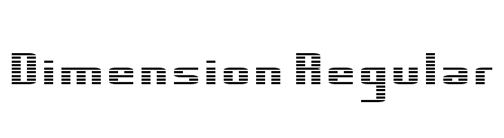 Dimension Regular  Free Fonts Download