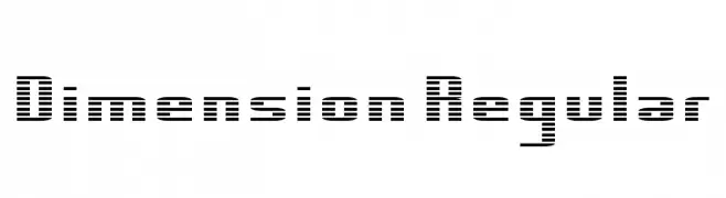 Dimension Regular  Frei Schriftart Herunterladen