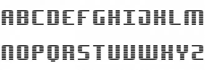 Dimension Regular Font Litere mari