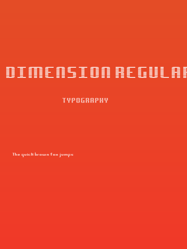 Dimension Regular Poster