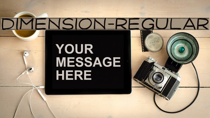 Dimension-Regular Example 1